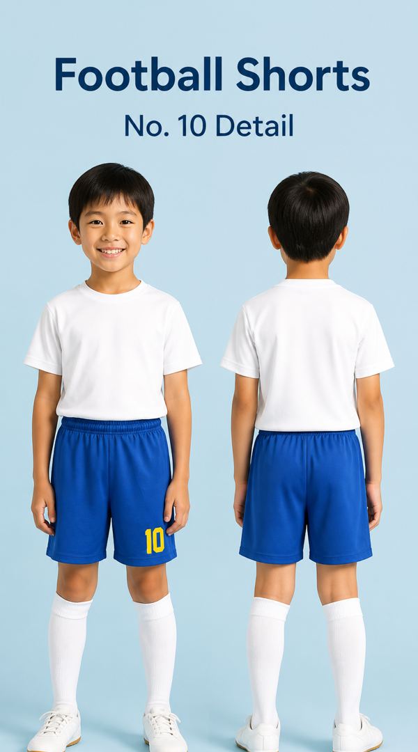 Football กางเกงขาสั้นฟุตบอลสีน้ำเงิน