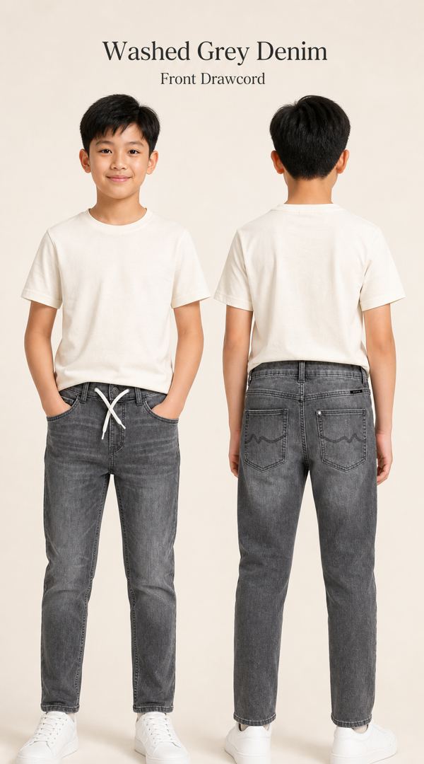 H&M กางเกงจ็อกเกอร์สีเทา