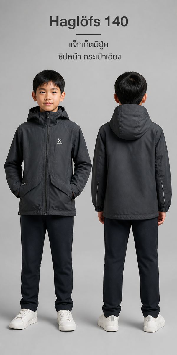 Haglöfs แจ็คเก็ต Shell สีเทา