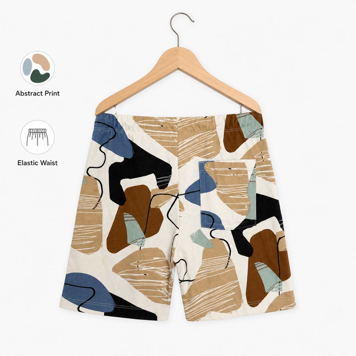 H&M กางเกงขาสั้นสเวตลาย Abstract