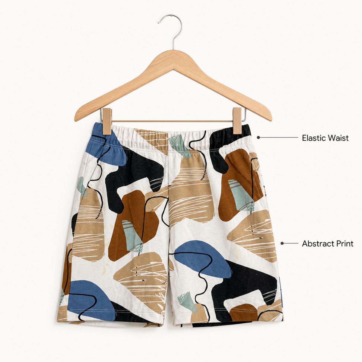 H&M กางเกงขาสั้นสเวตลาย Abstract