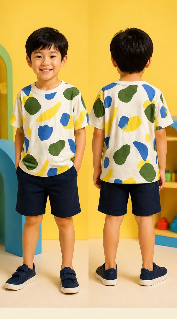 H&M เสื้อยืดลายหินสีสัน