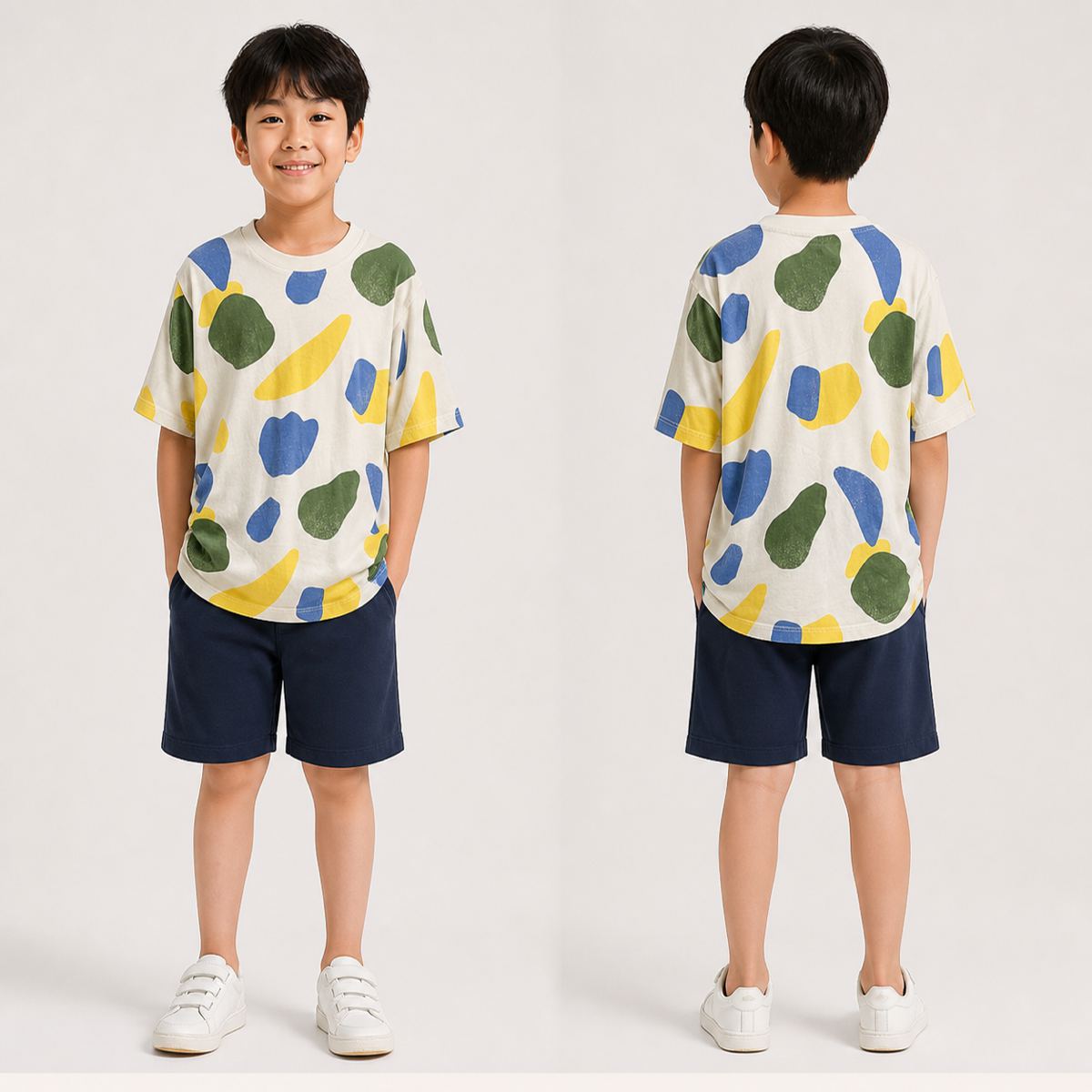 H&M เสื้อยืดลายหินสีสัน
