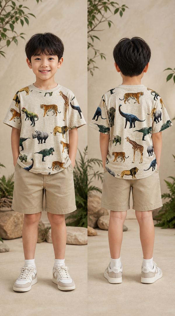 H&M เสื้อยืดลายไดโนเสาร์