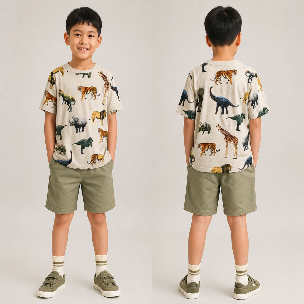 H&M เสื้อยืดลายไดโนเสาร์