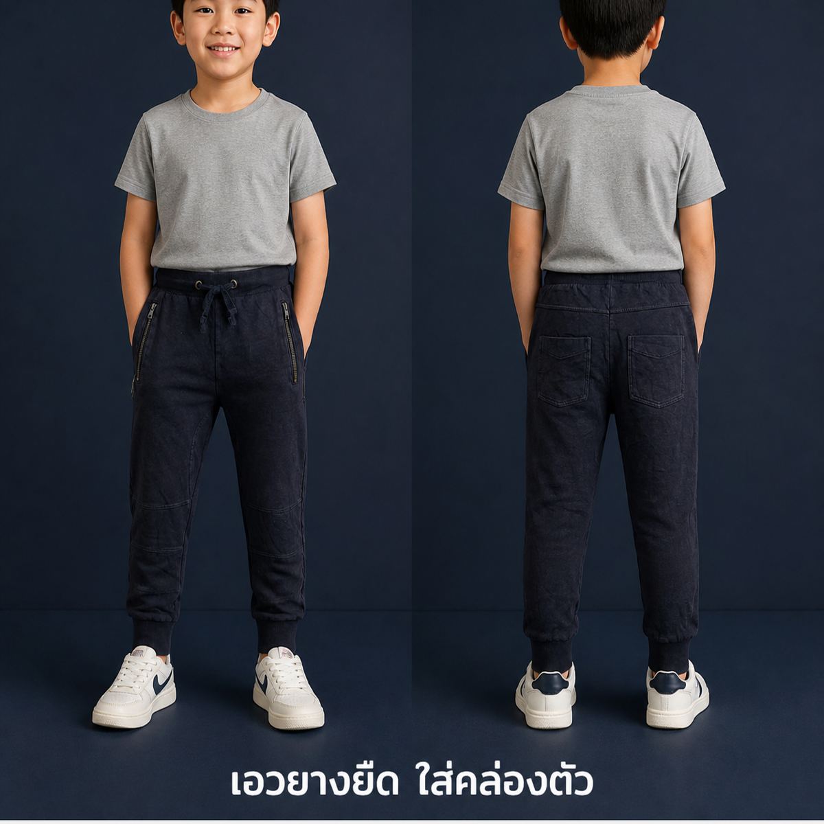 Lager 157 Etab. 1999 กางเกงจ็อกเกอร์สีกรมท่า