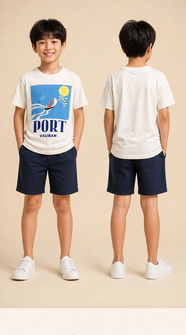 H&M เสื้อยืด Nautical ลายทะเล