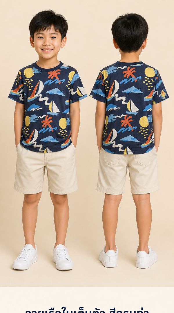 H&M เสื้อยืดลาย Sailing