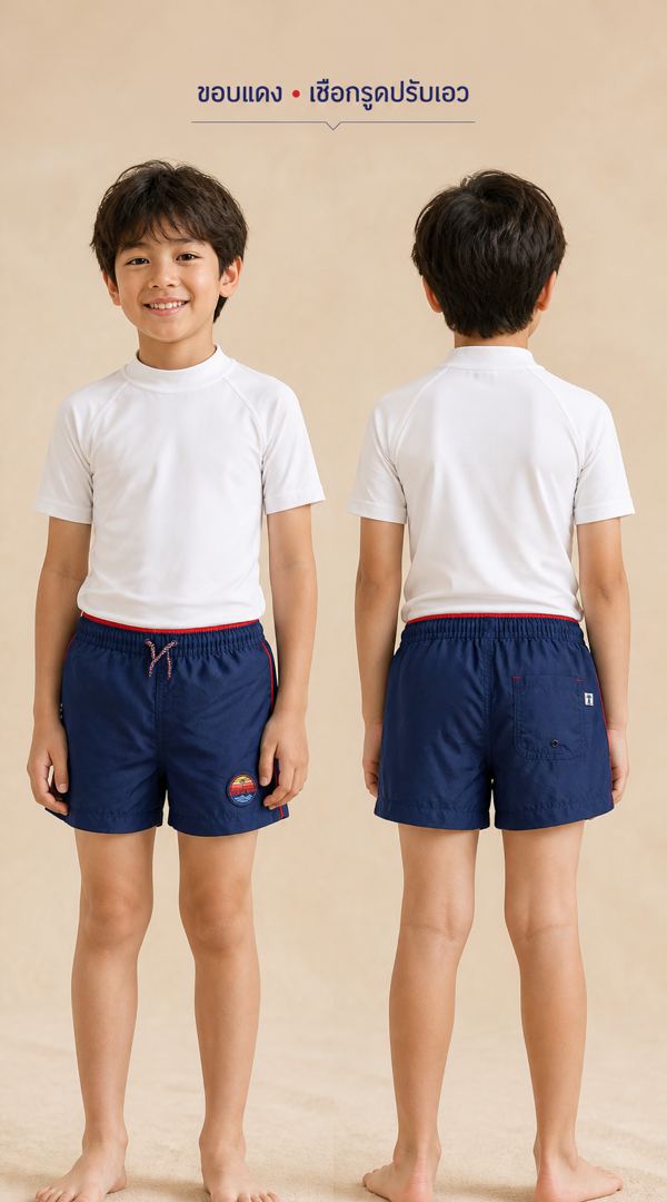 ZARA กางเกงว่ายน้ำสีกรมท่า