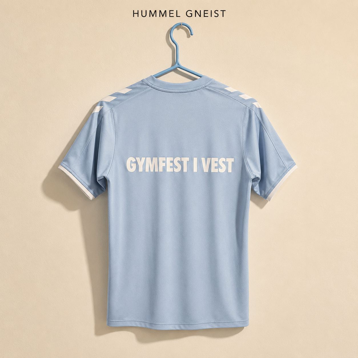 เสื้อกีฬาเด็ก Hummel Gneist สีฟ้าอ่อน Sport Norge
